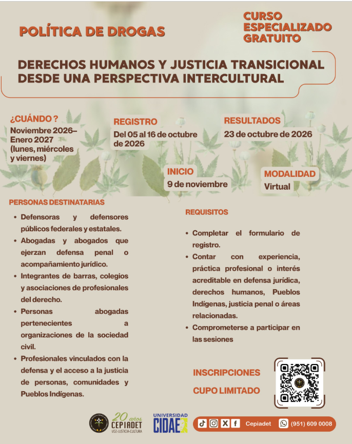 Seminario Política de drogas, Derechos Humanos y Justicia transicional
