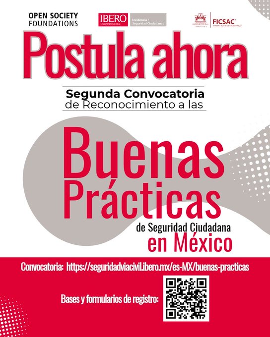 Segunda Convocatoria de Buenas Prácticas de Seguridad Ciudadana en México 2026