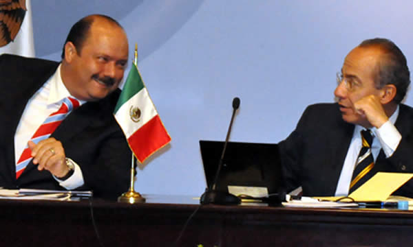 César Duarte con Felipe Calderón