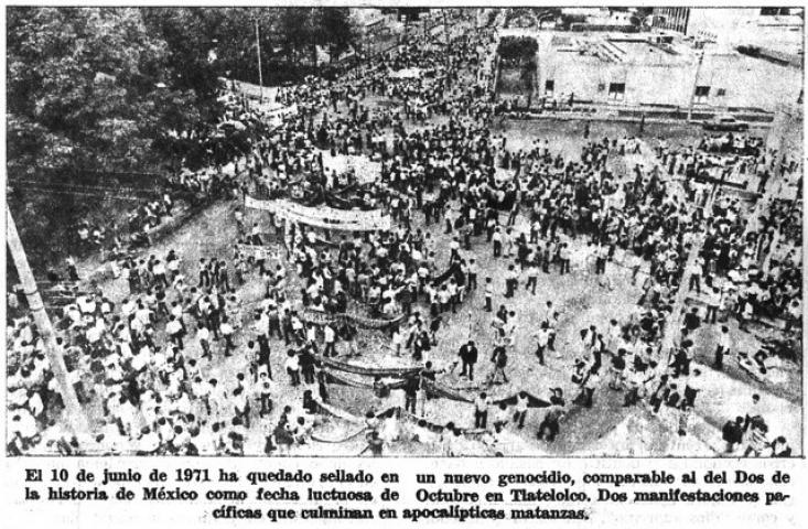 El Halconazo de 1971 y el sentido histórico del movimiento estudiantil