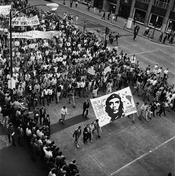 Marcha desarrollada en el año de 1968, convocada principalmente por estudiantes