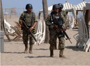 Militares patrullan playas mexicanas/ Foto: Animal político