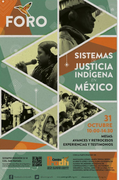 Foro sistemas de justicia indígena en México