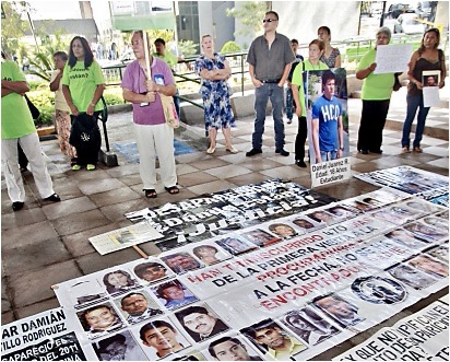 Familiares exigen tipificar la desaparición forzada/ Foto: Reforma