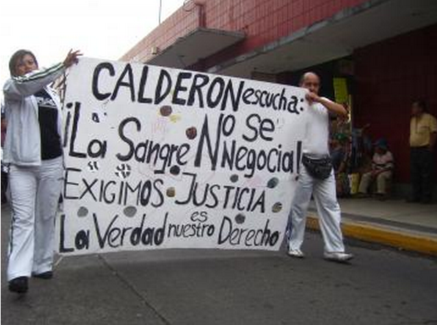 Calderón ya no es un interlocutor válido para el movimiento de víctimas