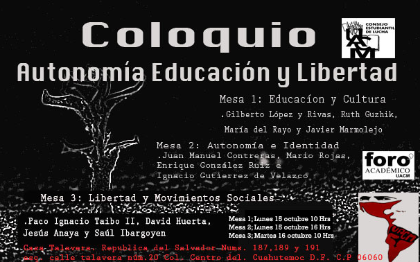Coloquio Autonomía, Educación y Libertad