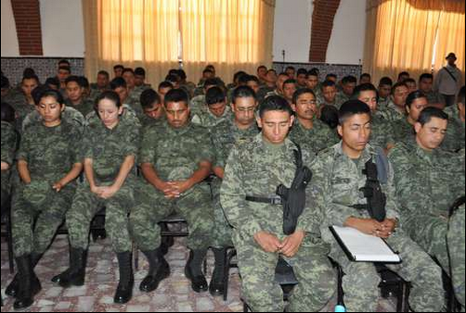 Enseñan a meditar a soldados de Morelos para evitar violación de DH