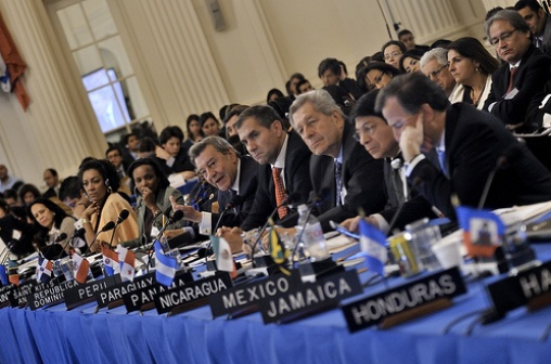 Vista de las delegaciones en la sesión de la OEA (Juan Manuel Herrera/OEA)