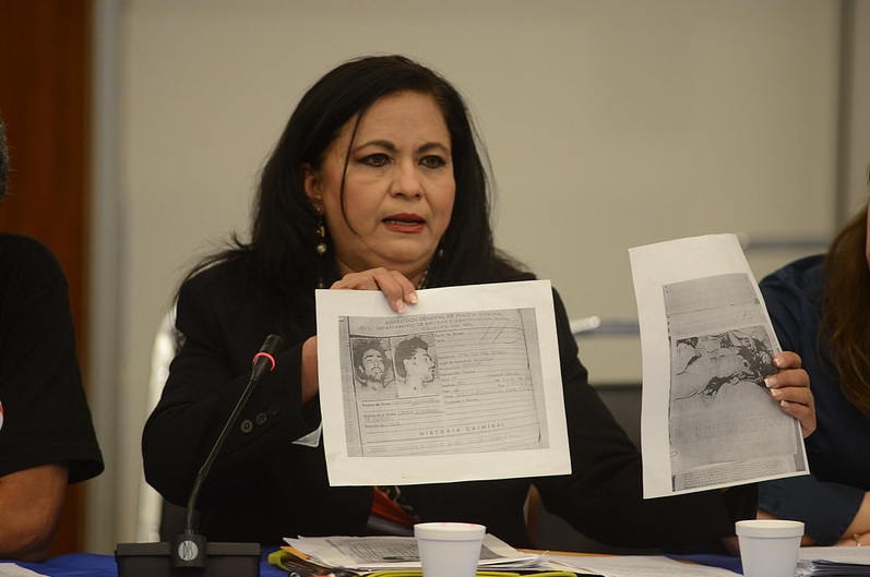 Martha Camacho en audiencia de la CIDH | Foto: CIDH