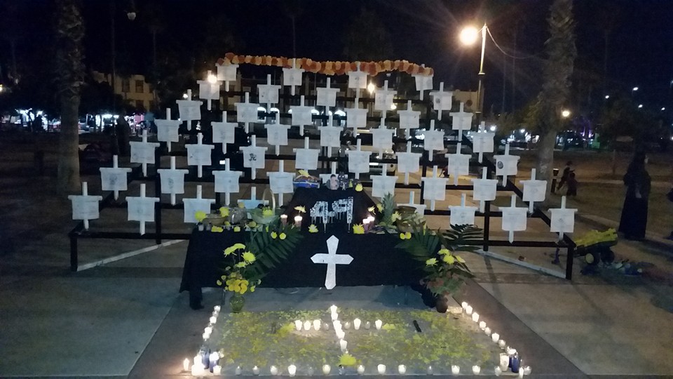 Altar en memoria de los 49 menores de la Guarderia ABC