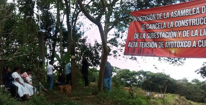 Exigen a Peña Nieto cancelar construcción de subestación de CFE en Cuetzalan