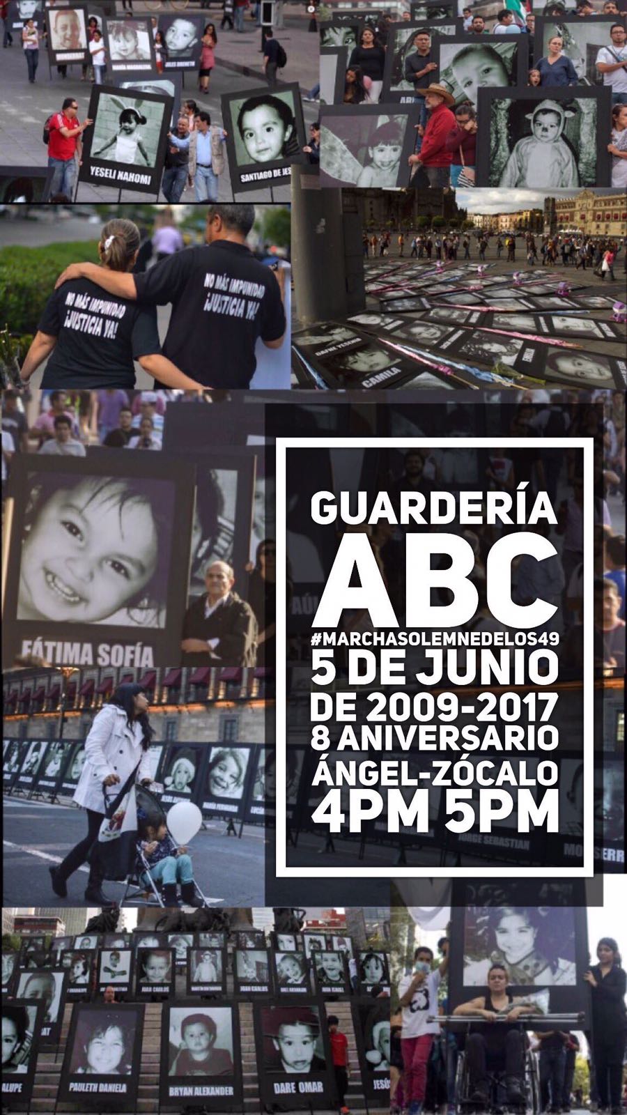 Marcha solemne por el 8 aniversario de la Guardería ABC