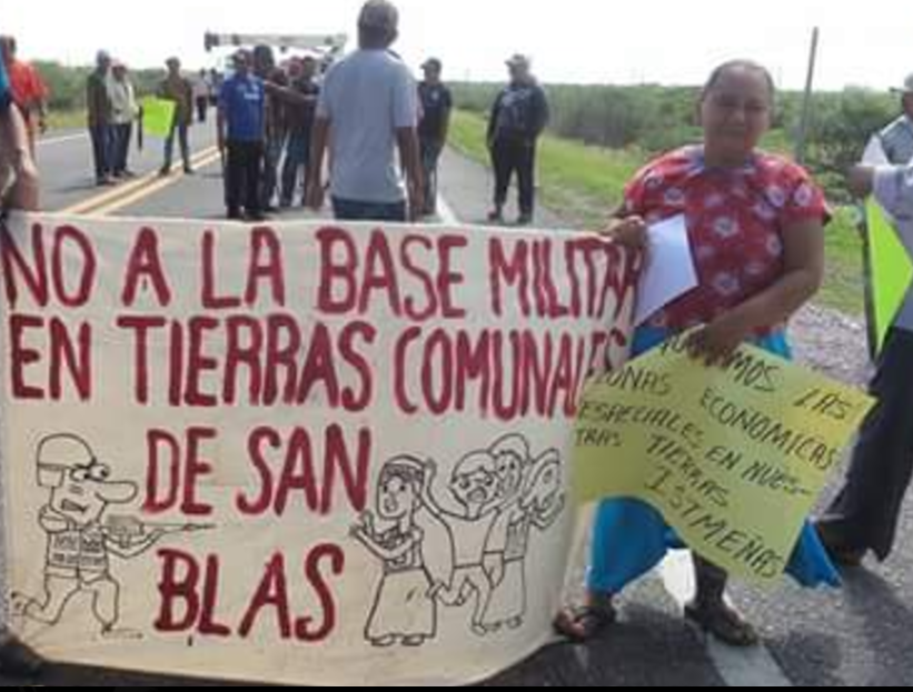 Comuneras y comuneros zapotecas exigen cancelación de estación eoloeléctrica propiedad de la Sedena