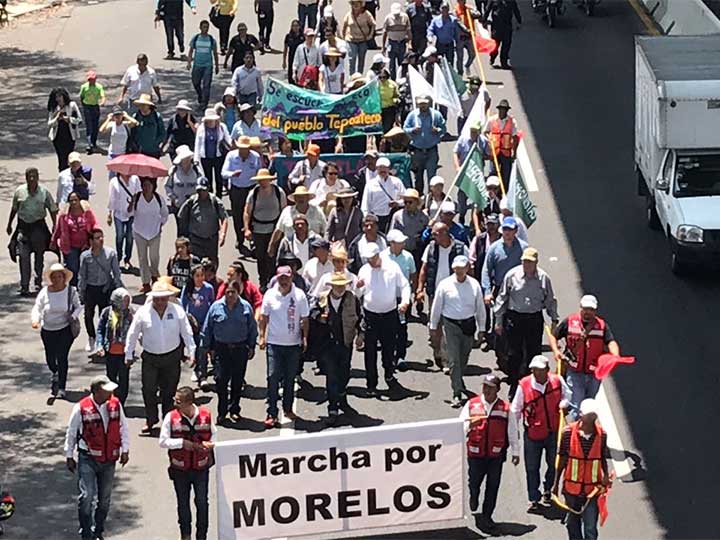 Ingresa ‘Marcha por Morelos’ a la Ciudad de México