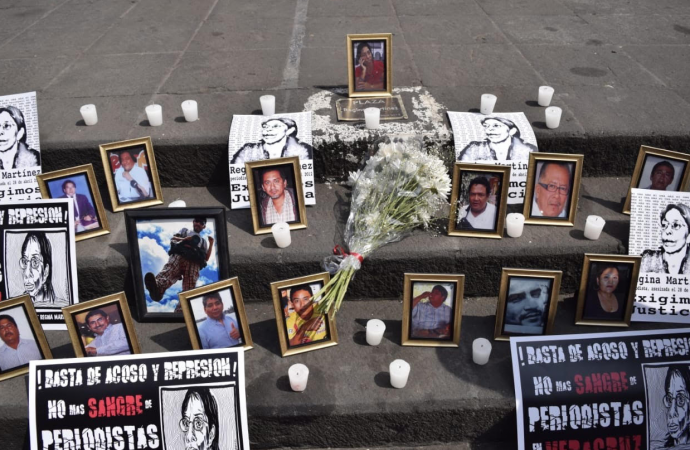IMAGEN DEL DÍA | Protestan a 7 años del asesinato de Regina Martínez