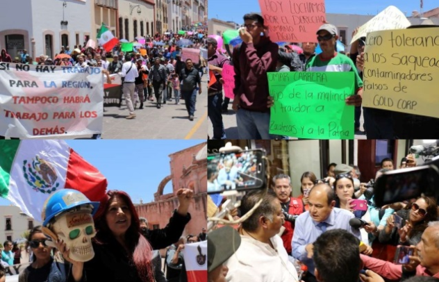 IMAGEN DEL DÍA | Multitudinaria marcha en Zacatecas contra minera Peñasquito