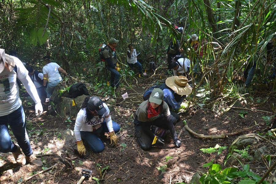 IMAGEN DEL DÍA | Familiares de desaparecidos en Veracruz escarban en busca de fosas clandestinas