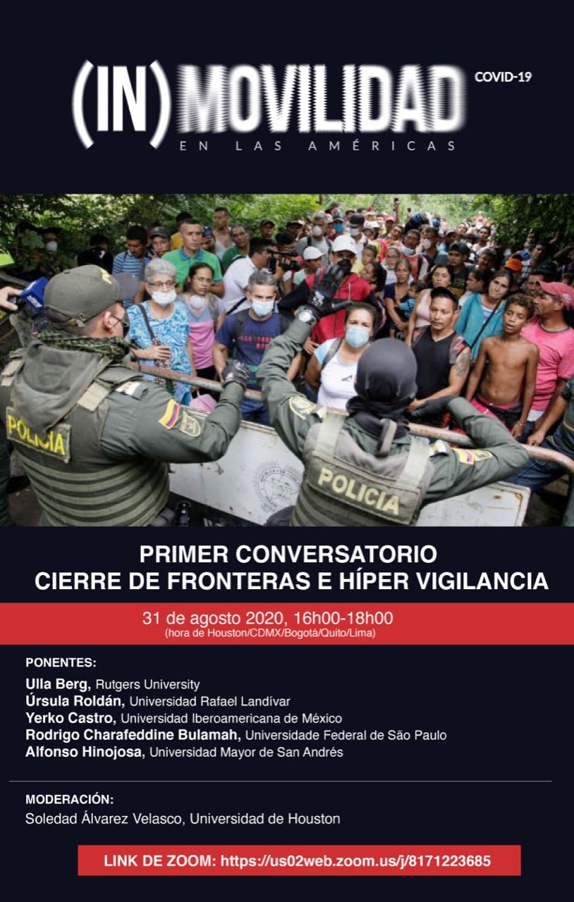 EN AGENDHA | Primer Conversatorio de (In)Movilidad en las Américas: «Cierre de fronteras e hiper vigilancia»
