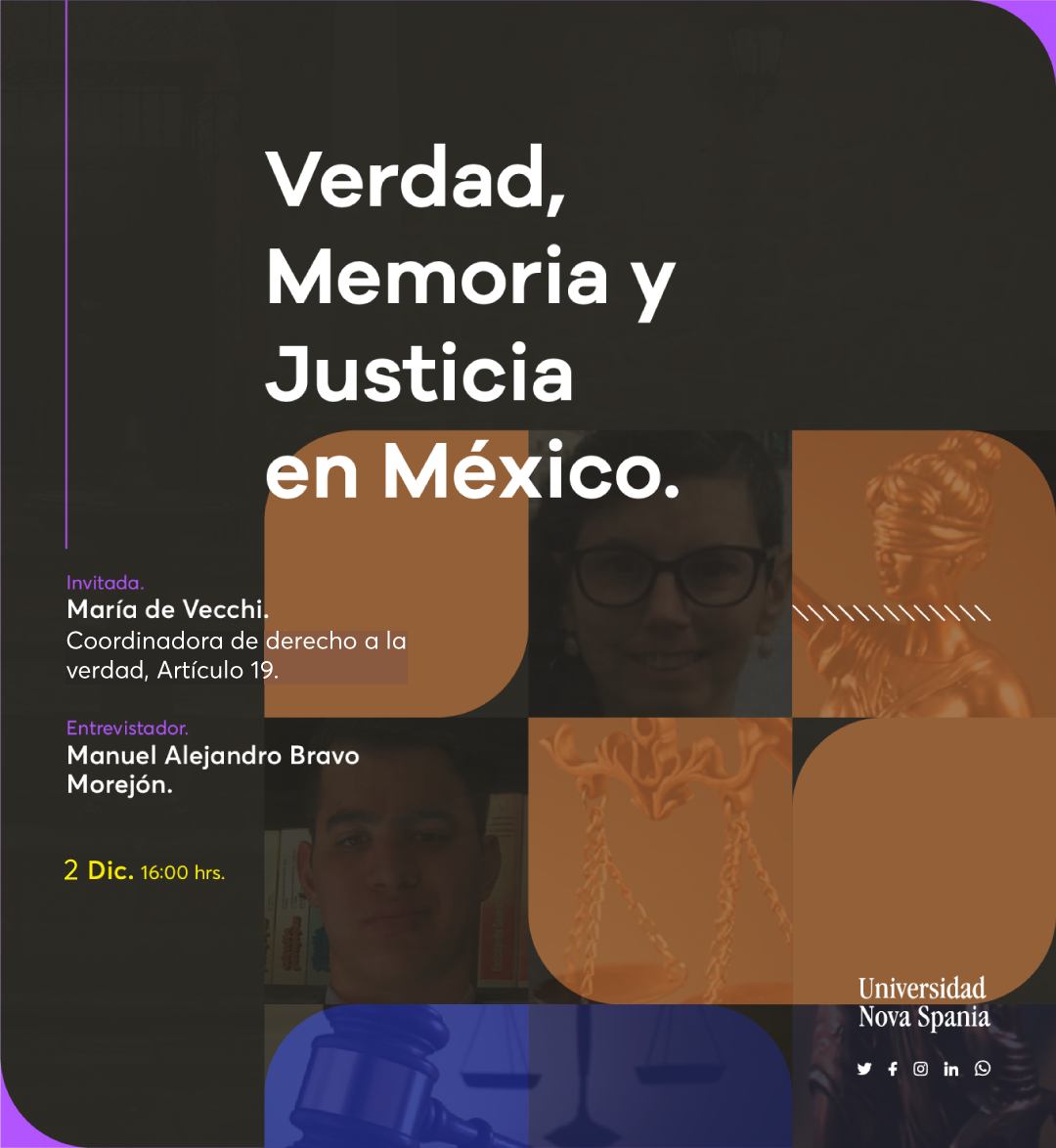 EN AGENDHA | Conversatorio: «Verdad, Memoria y Justicia en México»