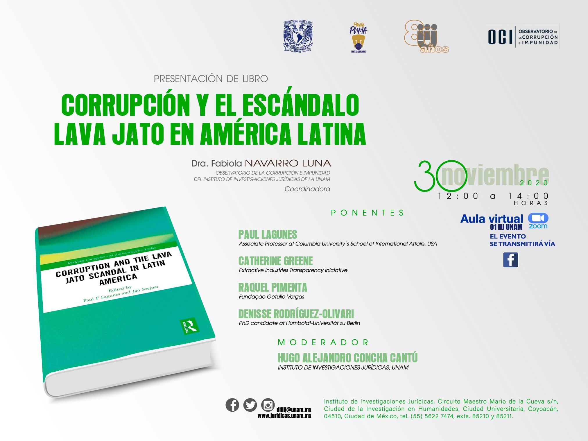 EN AGENDHA | Presentación del libro «Corrupción y el escándalo Lava Jato en América Latina»