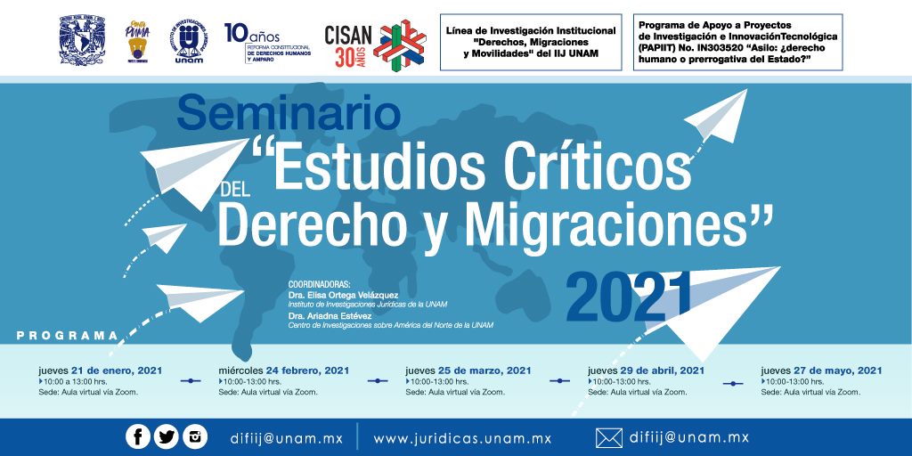 EN AGENDHA | 2a Sesión del Seminario “Estudios Críticos del Derecho y Migraciones”
