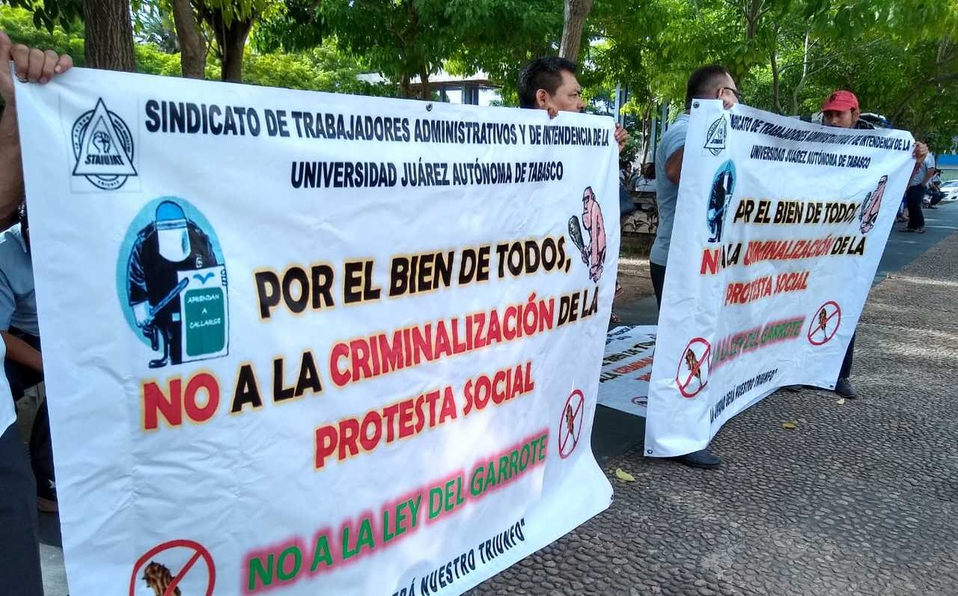 Llaman a SCJN a declarar inconstitucional #LeyGarrote de Tabasco