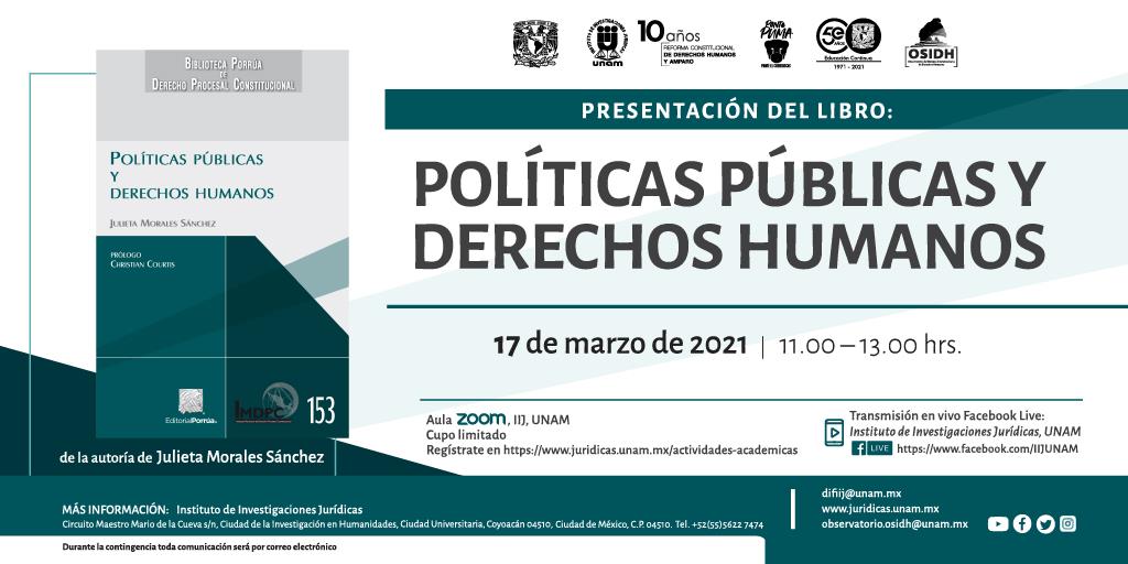 EN AGENDHA | Presentación del libro “Políticas Públicas y Derechos Humanos”