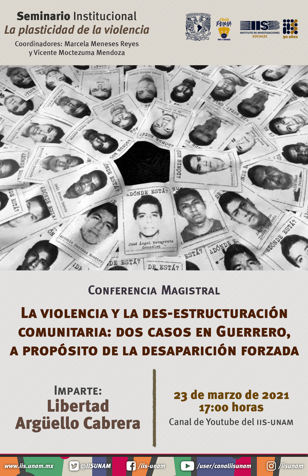 EN AGENDHA | Conferencia «La violencia y la des-estructuración comunitaria»
