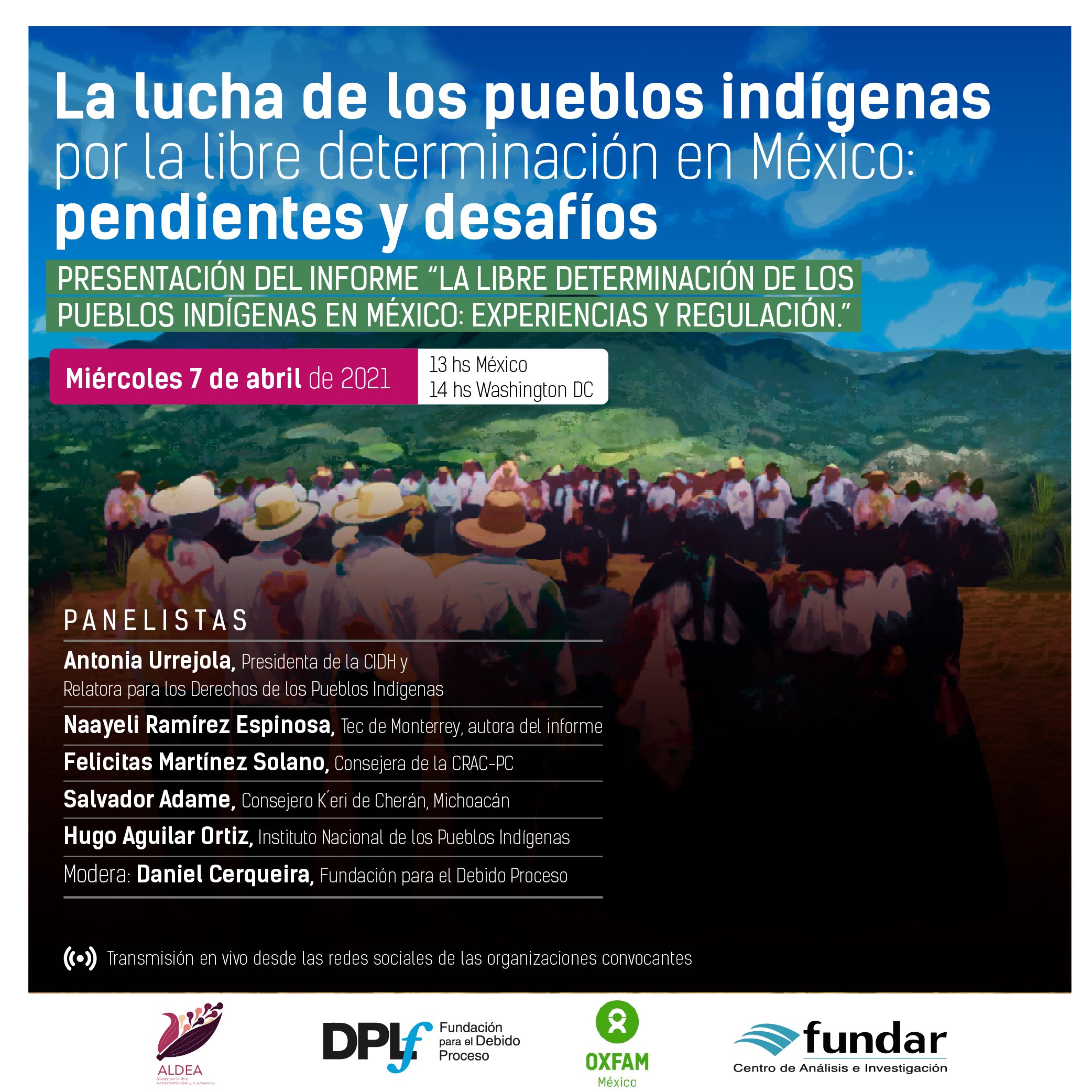 EN AGENDHA | Informe «La libre determinación de los pueblos indígenas en México: experiencias y regulación»