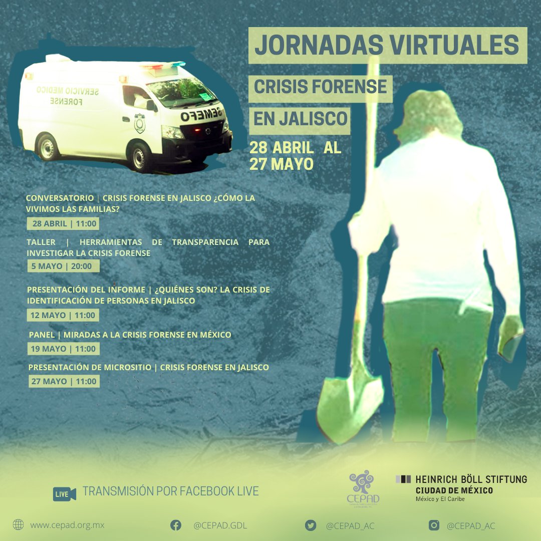 EN AGENDHA | Jornadas Virtuales «Crisis Forense en Jalisco»