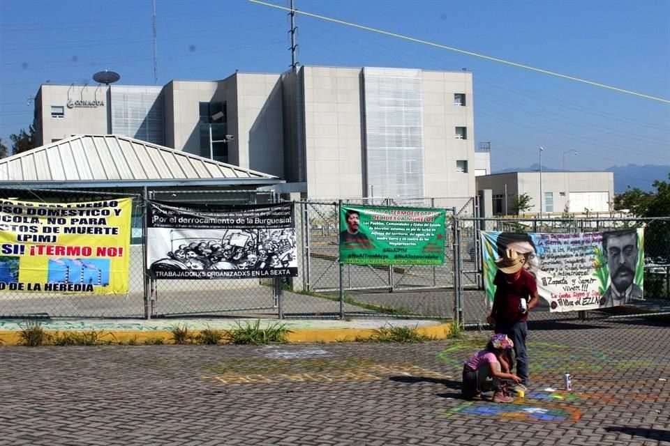 IMAGEN DEL DÍA | Protestan campesinos en Conagua por termoeléctrica de Huexca