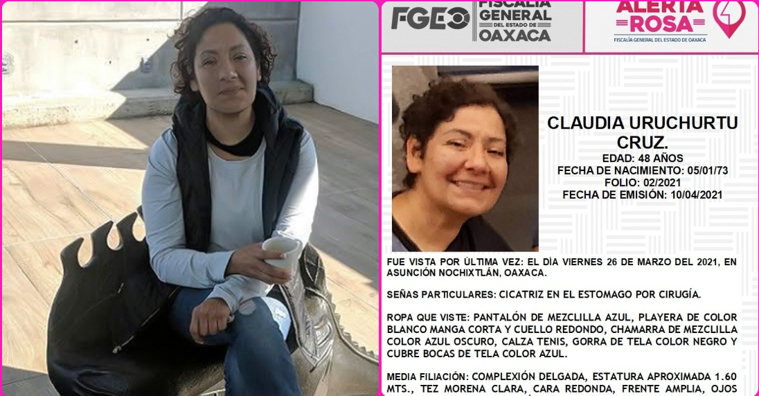 Vinculan a proceso a tres personas por la desaparición forzada de Claudia Uruchurtu