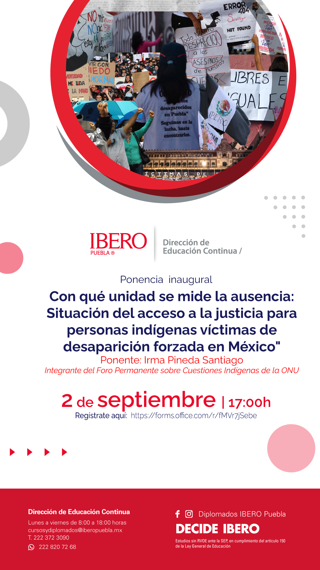 EN AGENDHA | Ponencia «Situación del acceso a la justicia para personas indígenas víctimas de desaparición forzada en México»