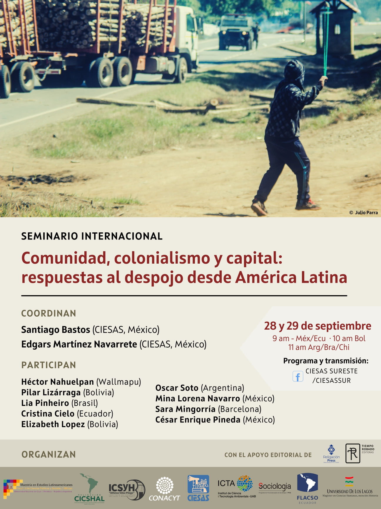 EN AGENDHA | Seminario «Comunalidad, colonialismo y capital: respuestas al despojo desde América Latina»