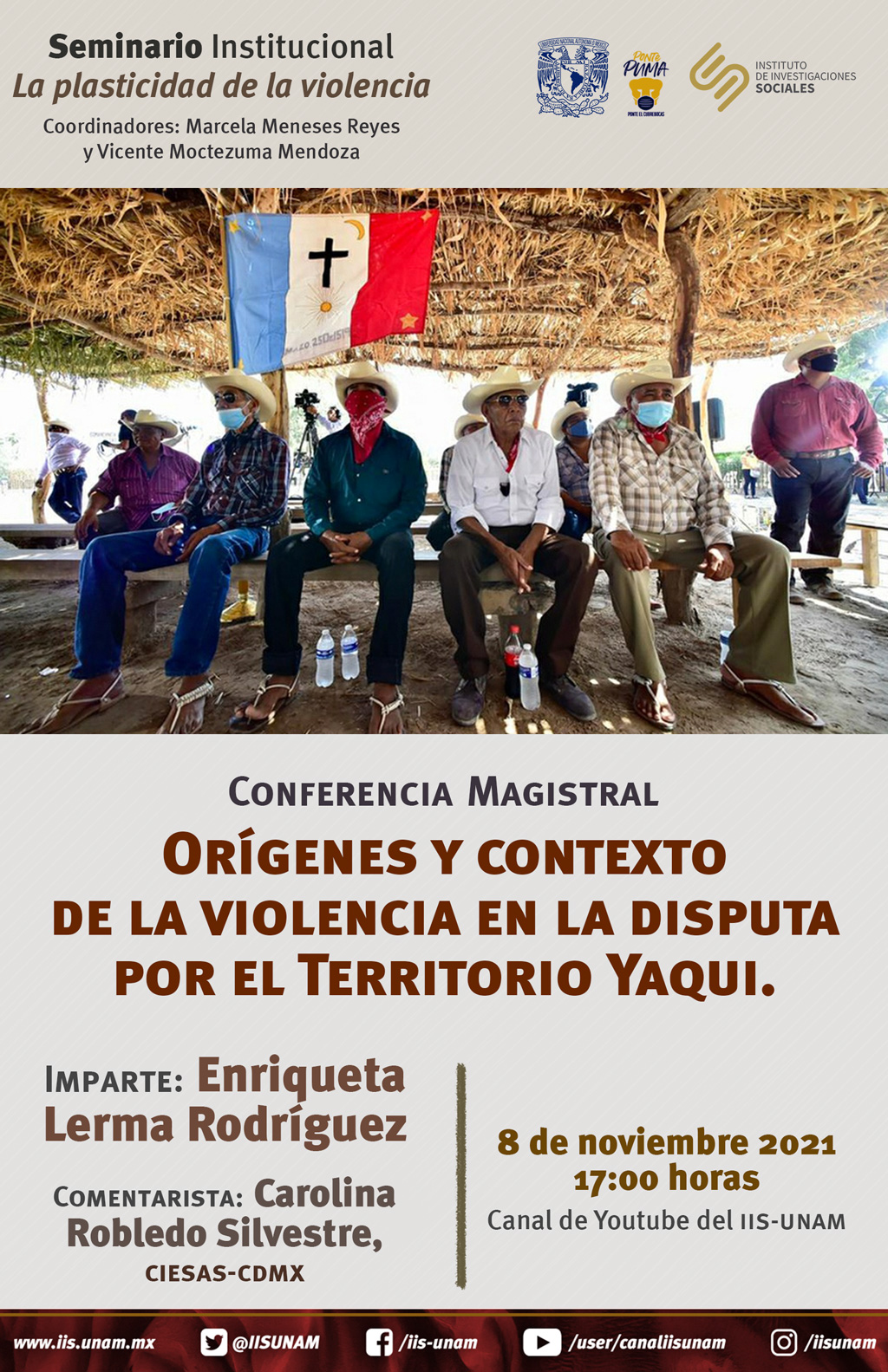 EN AGENDHA | Conferencia magistral «Orígenes y contexto de la violencia en la disputa por el territorio yaqui»