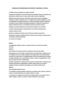 Convención Interamericana Para Prevenir Y Sancionar La Tortura – Centro ...