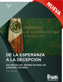 Portada del Informe sobre el Sistema Nacional de Atención a Víctimas