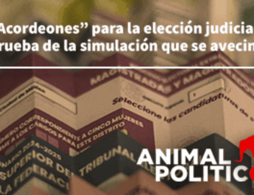 “Acordeones” para la elección judicial: prueba de la simulación que se avecina